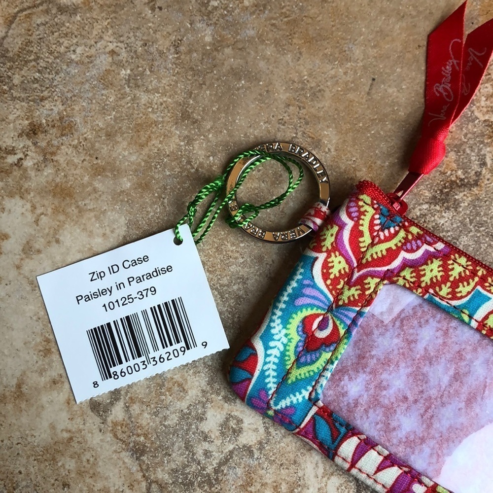 COPY - NWT vera Bradley zip ID case paisley in paradise - Picture 2 of 4